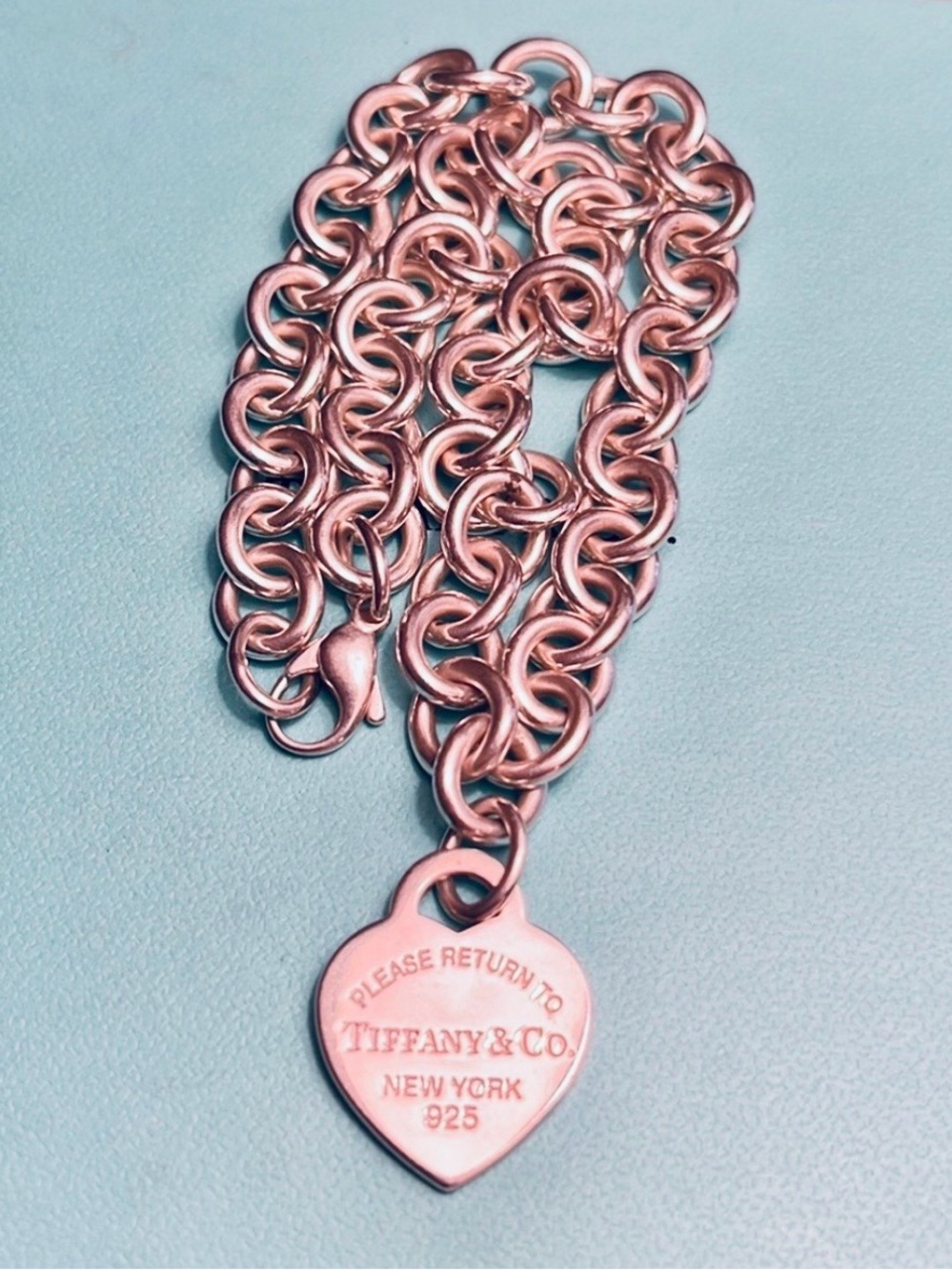 Tiffany & Co. Return to Tiffany Heart Tag Chain Link Necklace